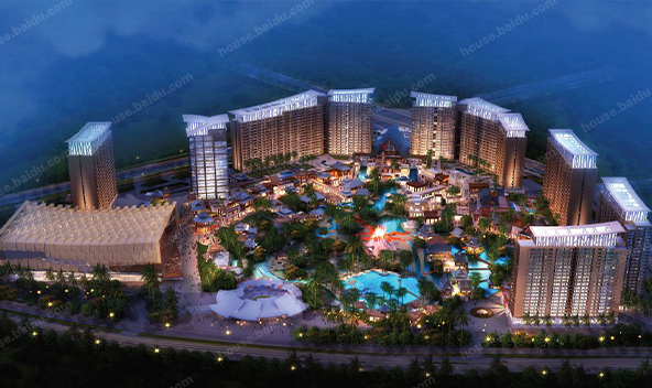 三亞灣紅樹林度假世界（該項(xiàng)目由五棟大樓組成）